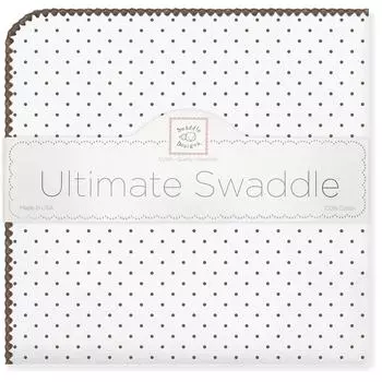 Swaddle Designs Ultimate Swaddle Blanket Dot Brown [Товар] SD-001BR коричневый