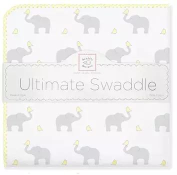 Swaddle Designs Ultimate Swaddle Ultimate Cotton Elephant Chicky Pastel Yellow Baby Gift Japanese & SD-460PY [Подлинный продукт] пастельный желтый