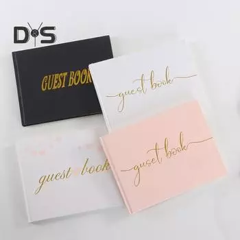 Свадебная гостевая книга Сувенирный альбом Baby Shower Гостевая книга Polaroid Плотная бумага Памятная книга Гостевая книга Polaroid чёрный