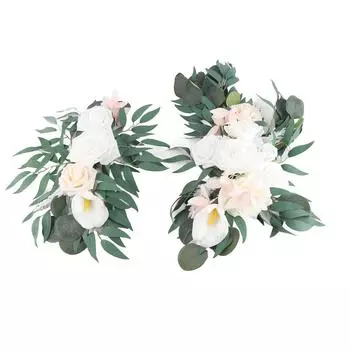 Свадебная имитация арки цветы цветочные украшения свадебный фон сцены цветы