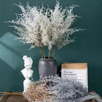 Свадебная имитация травы, пластиковые папоротники, искусственные цветы, растения, искусственные растения, декор для стола белый