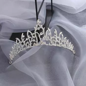 Свадебная корона Аксессуары для волос Королевская свадебная корона со стразами 18-летняя церемония взросления Аксессуары для волос Повязка на голову