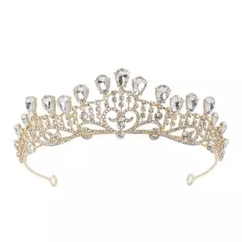 Свадебная корона из сплава в стиле ретро, антикварные свадебные аксессуары для волос