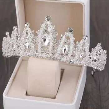 Свадебная корона из трех частей, свадебное платье, головной убор в корейском стиле, супер фея, принцесса, свадебное ожерелье, аксессуары, именинница, желтая корона