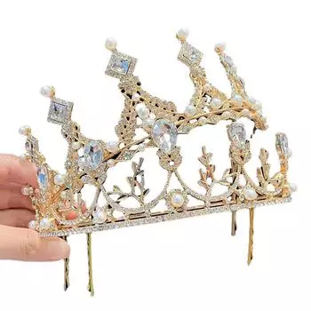 Свадебная корона королева тиара аксессуары для волос свадебная тиара сплав аксессуары для волос корона