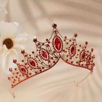 Свадебная корона со стразами, роскошная корона принцессы, темпераментная невеста, головной убор, тиары Style 6