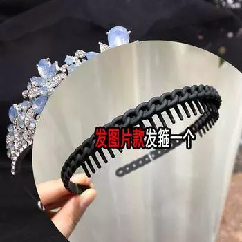 Свадебная корона-тиара на день рождения, свадебная корона из белого и зеленого кристаллов и бриллиантов Mori Alloy Egg Set