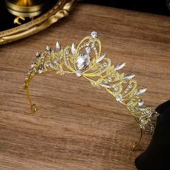 Свадебная корона ювелирные изделия ретро тиара сплав черный горный хрусталь повязка на голову аксессуары на день рождения аксессуары для короны на Хэллоуин