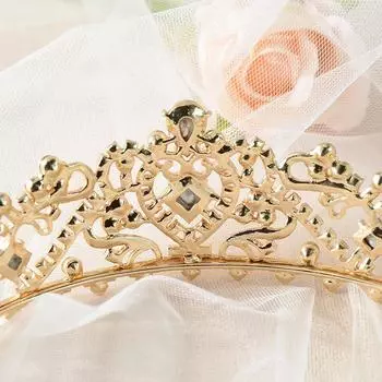 Свадебная корона в стиле барокко, лесная ретро-хрустальная тиара, корона, ювелирные изделия из сплава, аксессуары для волос