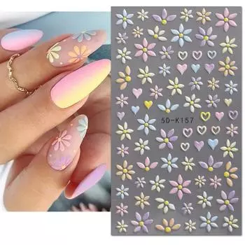 Свадебная наклейка для ногтей, кружевной свадебный дизайн, 5D акриловый слайдер с цветочным тиснением для ногтей, руководство по французскому дизайну ногтей, золотая фольга