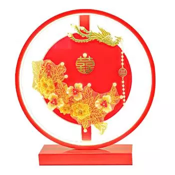 Свадебная ночник лампа спальня стол стол праздничное украшение металл красный подарок яркий мягкий свет