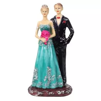 Свадебная пара со статуэткой-идолом с цветком для украшения дома, подарок на годовщину и свадьбу