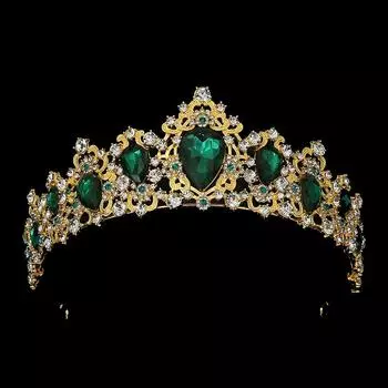 Свадебная повязка на голову из сплава в стиле ретро в стиле барокко, ювелирные изделия, новая корона на день рождения, аксессуары для волос класса люкс