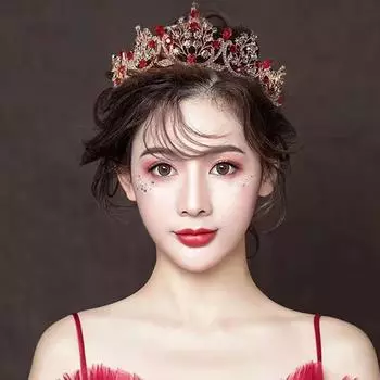 Свадебная роскошная ретро-корона для волос со стразами, корона, аксессуары для волос в стиле барокко, принцесса, бал, вечеринка, тиара, корона