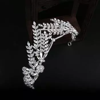 Свадебная серебряная большая корона новые свадебные аксессуары для волос свадебное платье с аксессуарами головной убор на день рождения корона со стразами