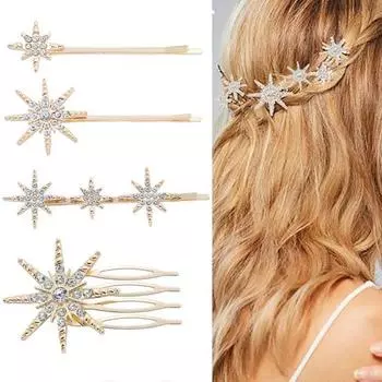 Свадебная шпилька, шикарные эластичные заколки для волос тонкой работы, свадебные заколки со стразами, простые заколки для волос, заколки для волос, инструменты для укладки серебряный