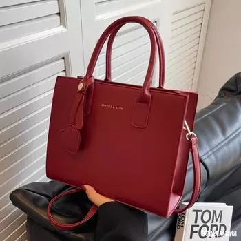 Свадебная сумка, элитная и стильная, женская сумка, новая красная сумка большой вместимости, сумочка, красная сумка через плечо для невесты на свадьбу