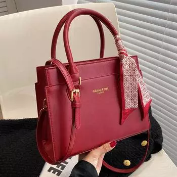 Свадебная сумка, высококачественная фактурная большая сумка, женская сумка для подружек невесты, сумочка, красная свадебная и невеста на осень и зиму чёрный