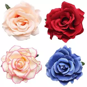 Свадебная заколка с цветком розы, брошь, свадебные аксессуары для подружки невесты, заколка для волос