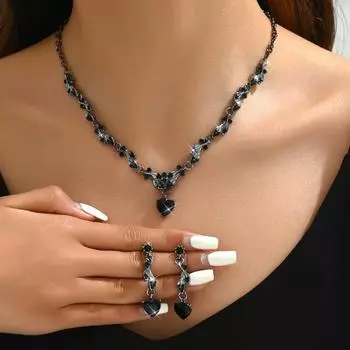 Свадебное ожерелье, серьги, комплект свадебных украшений с цирконами, свадебное платье, аксессуары для вечернего платья, украшения для свадебного банкета.