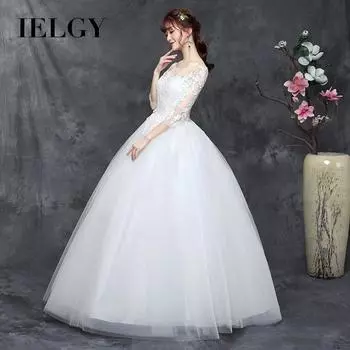 Свадебное платье больших размеров, толстая невеста худая, новое простое платье с рукавами и плечами