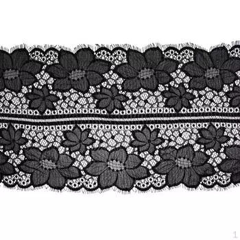 Свадебное платье из чинлоновой кружевной ленты, 3 ярда, швейные поделки своими руками, 33 см чёрный