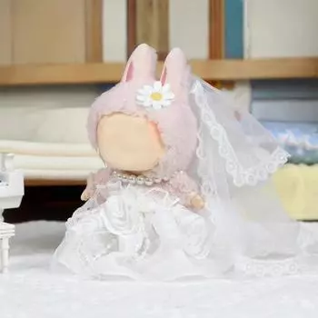Свадебное платье Одежда для забавных кукол, Аниме плюшевые игрушки и милые аксессуары, милая одежда для кукол One Size