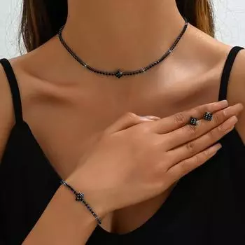 Свадебное платье ожерелье аксессуары премиум универсальное ожерелье серьги комплект ювелирных изделий изысканный и простой