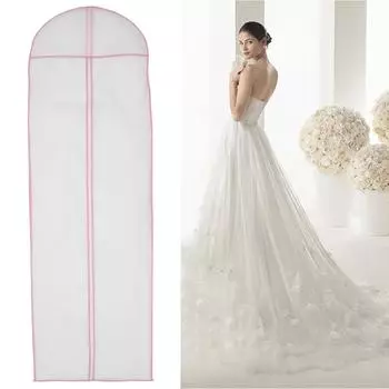 Свадебное платье пыленепроницаемая сумка для одежды высокого класса костюм пиджак подвесные водонепроницаемые защитные чехлы прозрачные полностью закрытые 180x58cm