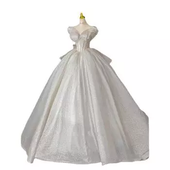 Свадебное платье-труба для новой невесты, высокое качество, ощущение маленького человека в бегах, стиль принцессы, тяжелая промышленность, роскошь, большая тянущаяся основная пряжа XS