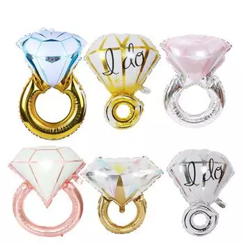Свадебное помолвочное украшение Воздушный шар очень большой Бриллиантовое кольцо Воздушный шар из алюминиевой фольги ... Other