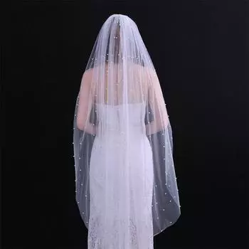 Свадебное свадебное выступление на сцене Жемчуг с заколками для волос Зажимы для фотографий Цвет слоновой кости 75cm белый