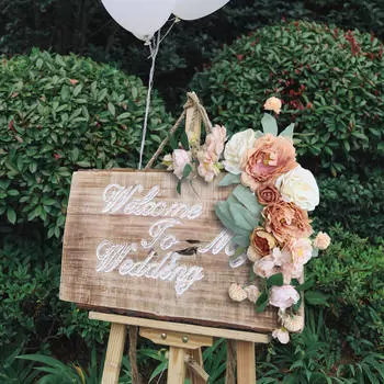Свадебное украшение арка цветок искусственный цветочный гирлянда для сцены макет Добро пожаловать