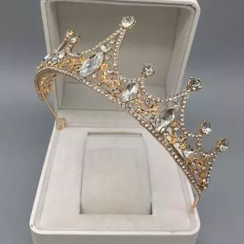 Свадебные аксессуары Аксессуары для свадебного платья Свадебный головной убор невесты и принцессы Сплав со стразами