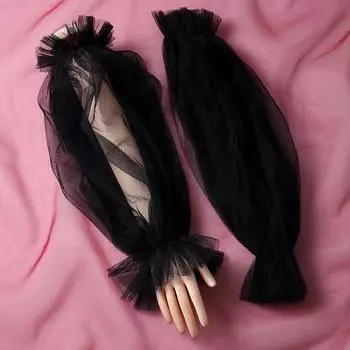 Свадебные аксессуары для невесты, летние черные длинные перчатки, элегантное украшение для свидания и вечеринки, милые для женщин