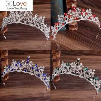 Свадебные аксессуары для волос хрустальная тиара для невесты корона головной убор свадебные аксессуары для волос короны королевская диадема