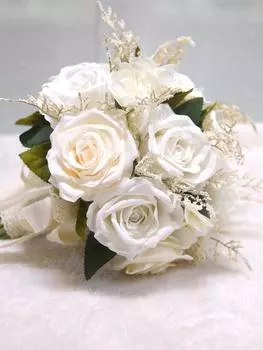 Свадебные букеты для невесты, богемные белые искусственные розы, пионы, букеты для свадебных украшений слоновая кость