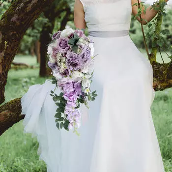 Свадебные букеты для невесты Цветок-водопад Элегантные искусственные цветы