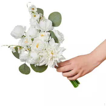 Свадебные букеты для невесты, держащей в руках букет в винтажном стиле, искусственные цветы