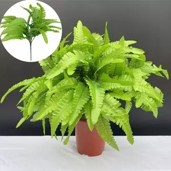 Свадебные цветы 7 вилок 14 листьев искусственные растения папоротник домашний декор искусственный 36cm