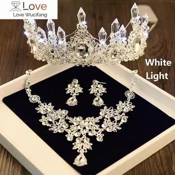Свадебные короны, тиары, свадебные жемчужины, тиары и короны, светодиодная корона, головной убор невесты, свадебные аксессуары для волос, диадема