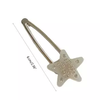 Свадебные крутые заколки для волос Звезда Y2k Заколка для волос Серебристая заколка для волос Металлические заколки Милые декоративные невидимки Аксессуары для волос для женщин