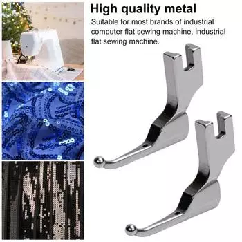 Свадебные платья с пайетками и бусинами Прижимная лапка Без пришивания бисера Вечерние платья Ткани Металлическая прижимная лапка Универсальные швейные машинки Аксессуары серебряный