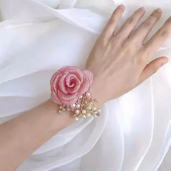 Свадебные подружки невесты женихи фотография резинка жемчужные украшения аксессуары принадлежности