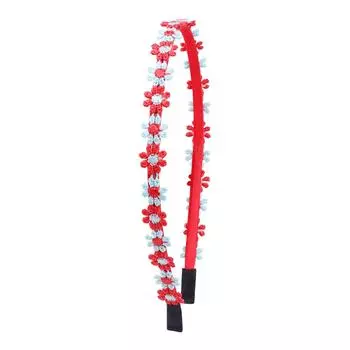 Свадебные повязки на голову для девочек с ромашками, однотонные, с вышивкой, с цветами, детские, для подружек невесты, с хризантемами, головные уборы, аксессуары для волос