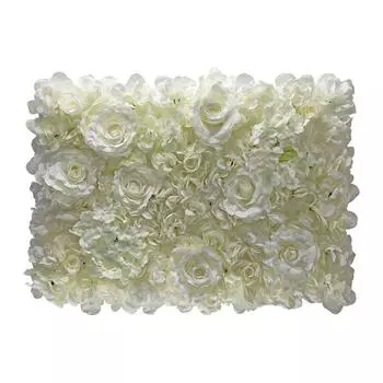 Свадебные принадлежности, ряд роз, 3D-имитация, цветочный фон, стена, искусственный шелк, украшение, арка, реквизит для фотосъемки белый