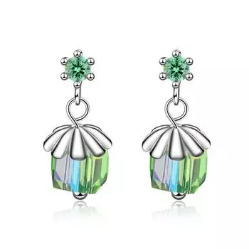 Свадебные серьги, свежие аксессуары, модные сверкающие классические серьги-гвоздики из циркония для женщин, ослепительные женские элегантные аксессуары, ювелирные изделия, неподвластные времени янтарный золота