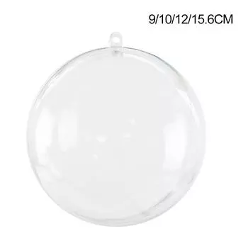 Свадебные сувениры из прозрачного пластика своими руками, наполняемые безделушки для рождественского декора 9cm