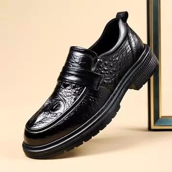 Свадебные туфли мужские туфли-лоферы элегантные повседневные деловые туфли для отдыха на открытом воздухе мужская официальная обувь классические модные туфли для платья социальные туфли на плоской подошве 6.5