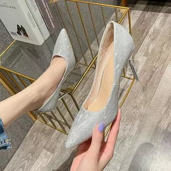 Свадебные туфли на высоком каблуке, свадебные туфли-стилеты 2025 года, новые свадебные туфли для подружек невесты Xiuhe 34